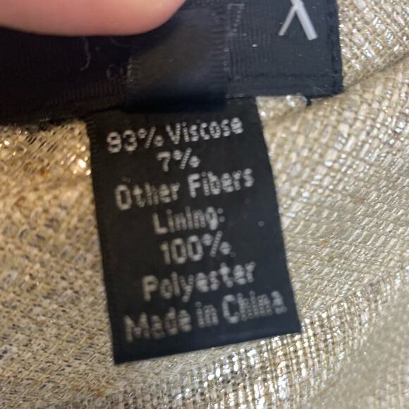 J. CREW COLLECTION Y2K 90s Women's Metallic Gold Mini Skirt NWT 8 Festival Retro - Picture 5 of 8